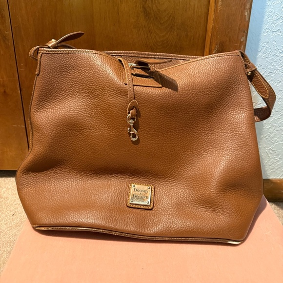 Dooney & Bourke Tan Leather Tote - Picture 1 of 4